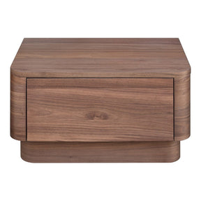 Round Off Small Nightstand Walnut by Moe's Home at Eve Furniture