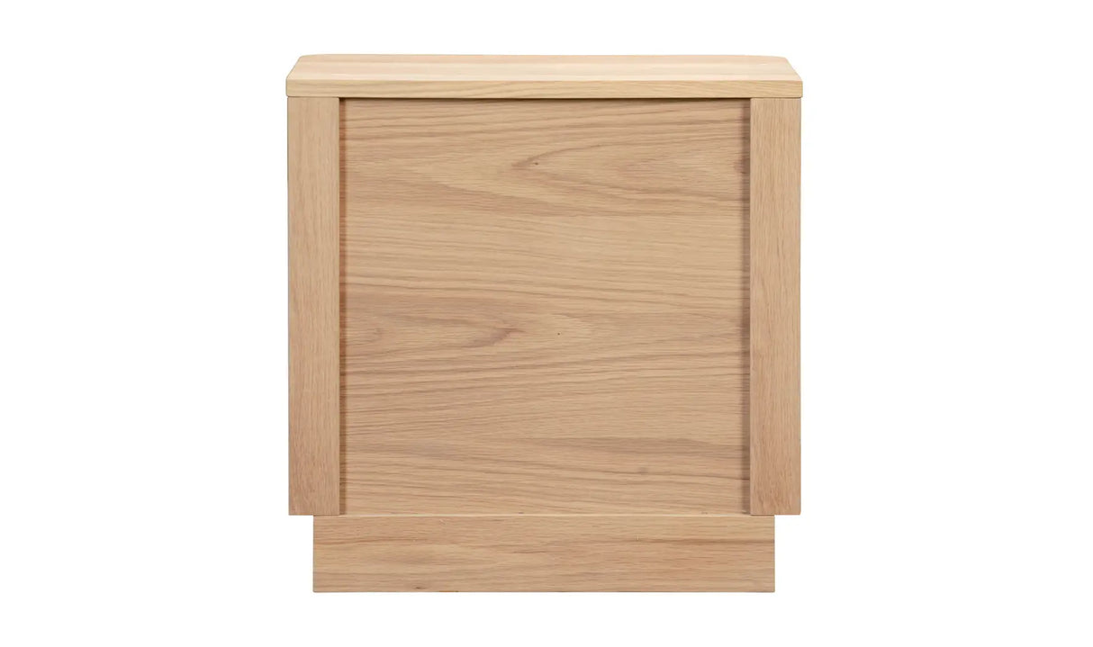 Round Off Tall Nightstand Natural Oak by Moe's Home at Eve Furniture