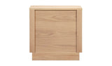 Round Off Tall Nightstand Natural Oak by Moe's Home at Eve Furniture