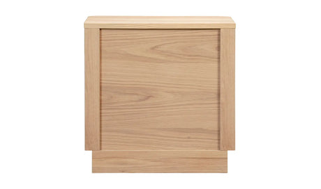 Round Off Tall Nightstand Natural Oak by Moe's Home at Eve Furniture