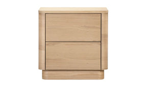 Round Off Tall Nightstand Natural Oak by Moe's Home at Eve Furniture