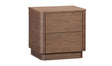 Round Off Tall Nightstand Walnut Brown by Moe's Home at Eve Furniture