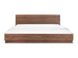 Round Off Walnut Brown King Bed by Moe's Home at Eve Furniture