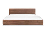 Round Off Walnut Brown King Bed by Moe's Home at Eve Furniture