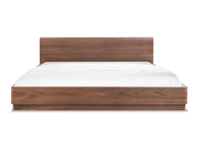 Round Off Walnut Brown King Bed by Moe's Home at Eve Furniture