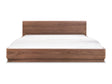 Round Off Walnut Brown Queen Bed by Moe's Home at Eve Furniture