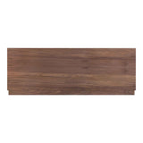 Round Off Walnut Brown Queen Bed by Moe's Home at Eve Furniture