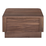Round Off Walnut Small Nightstand by Moe's Home at Eve Furniture