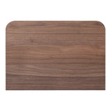 Round Off Walnut Small Nightstand by Moe's Home at Eve Furniture