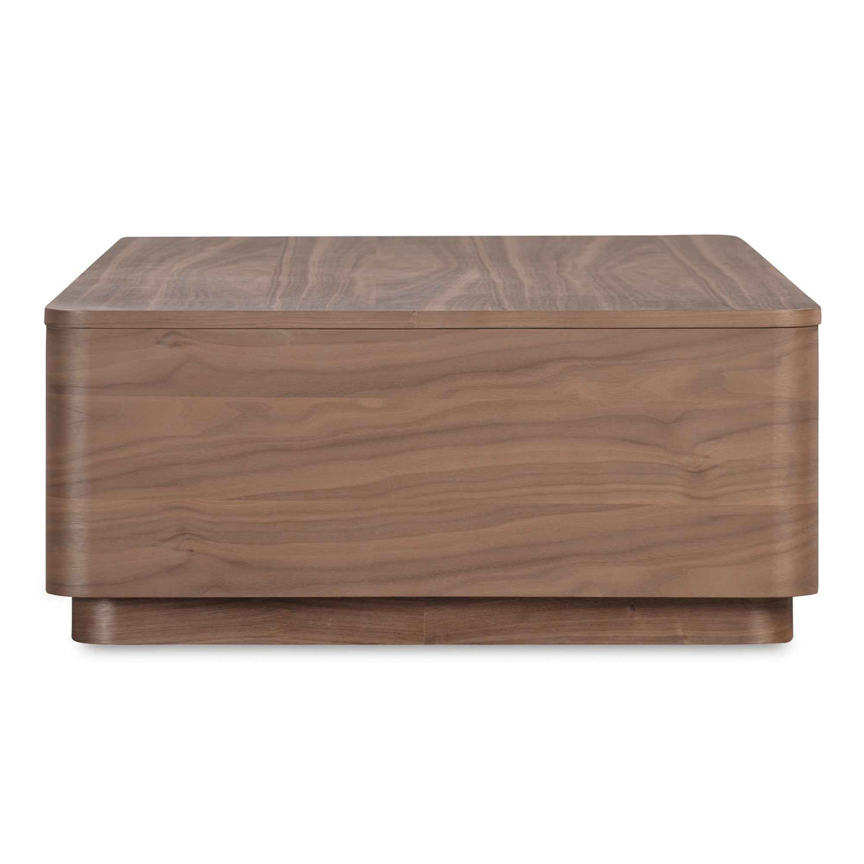 Round Walnut Brown Off Coffee Table