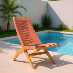 Rova Terracotta Outdoor Lounge Chair by Zuomod at Eve Furniture