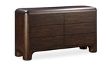 Rowan 6 Drawer Dresser Dark Brown by Moe's Home at Eve Furniture