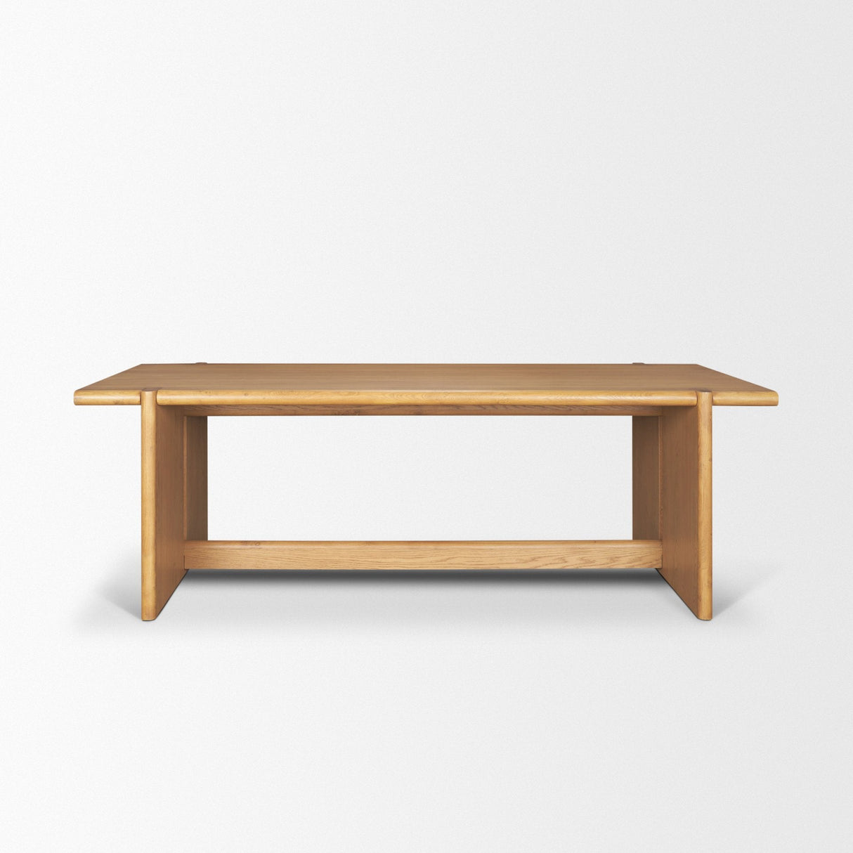 Rowan 94" Light Brown Oak Wood Rectangular Dining Table by Mercana at Eve Furniture