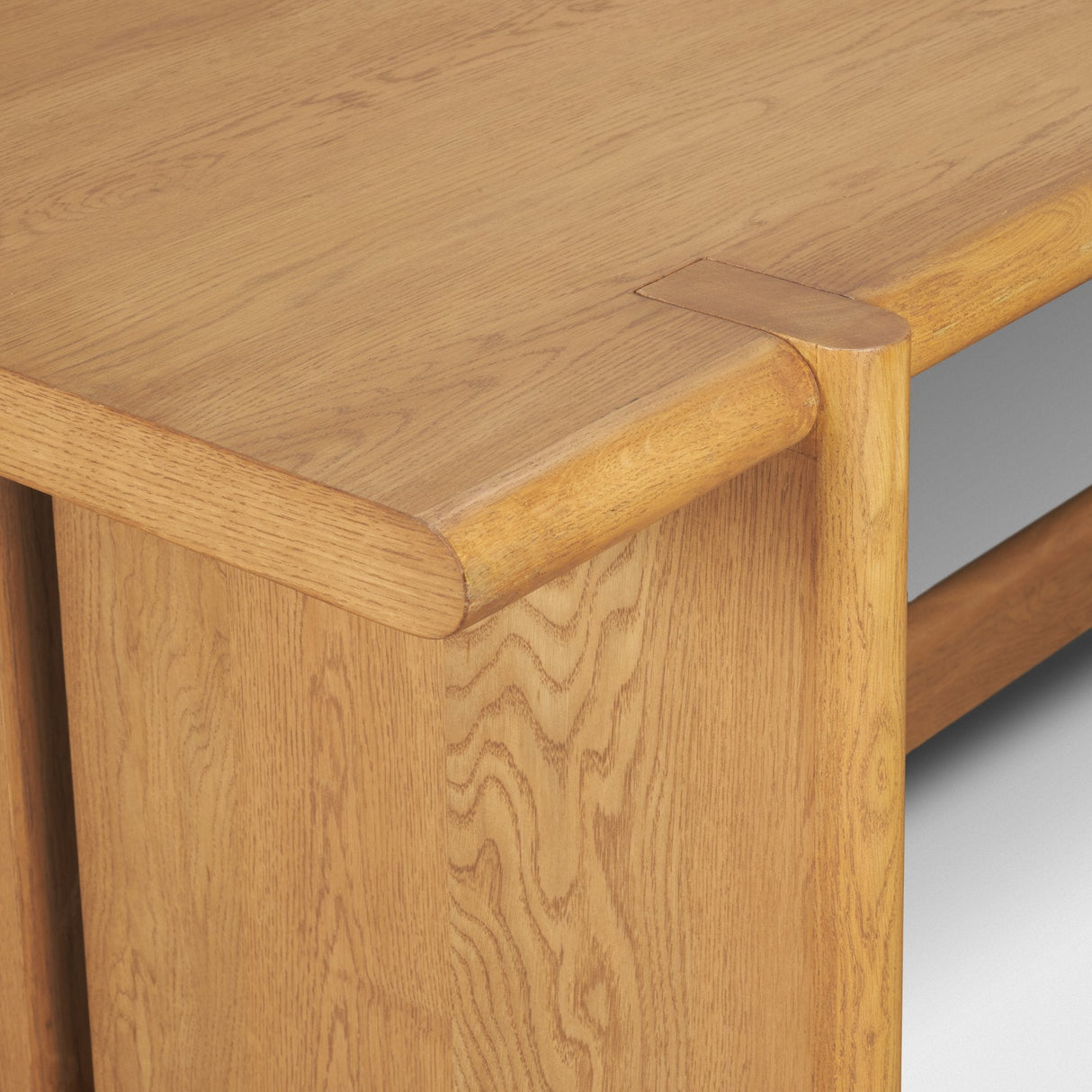Rowan 94" Light Brown Oak Wood Rectangular Dining Table by Mercana at Eve Furniture