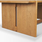 Rowan 94" Light Brown Oak Wood Rectangular Dining Table by Mercana at Eve Furniture