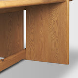 Rowan 94" Light Brown Oak Wood Rectangular Dining Table by Mercana at Eve Furniture