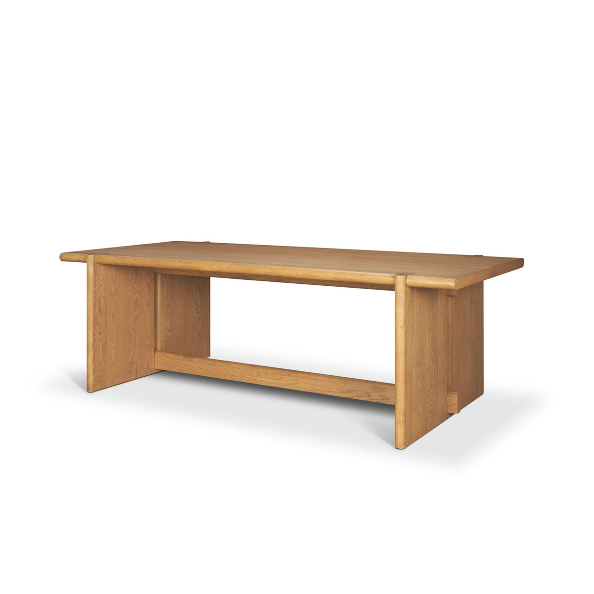 Rowan 94" Light Brown Oak Wood Rectangular Dining Table by Mercana at Eve Furniture