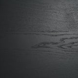 Rowan Black Oak Wood Closed 4 Door Sideboard by Mercana at Eve Furniture