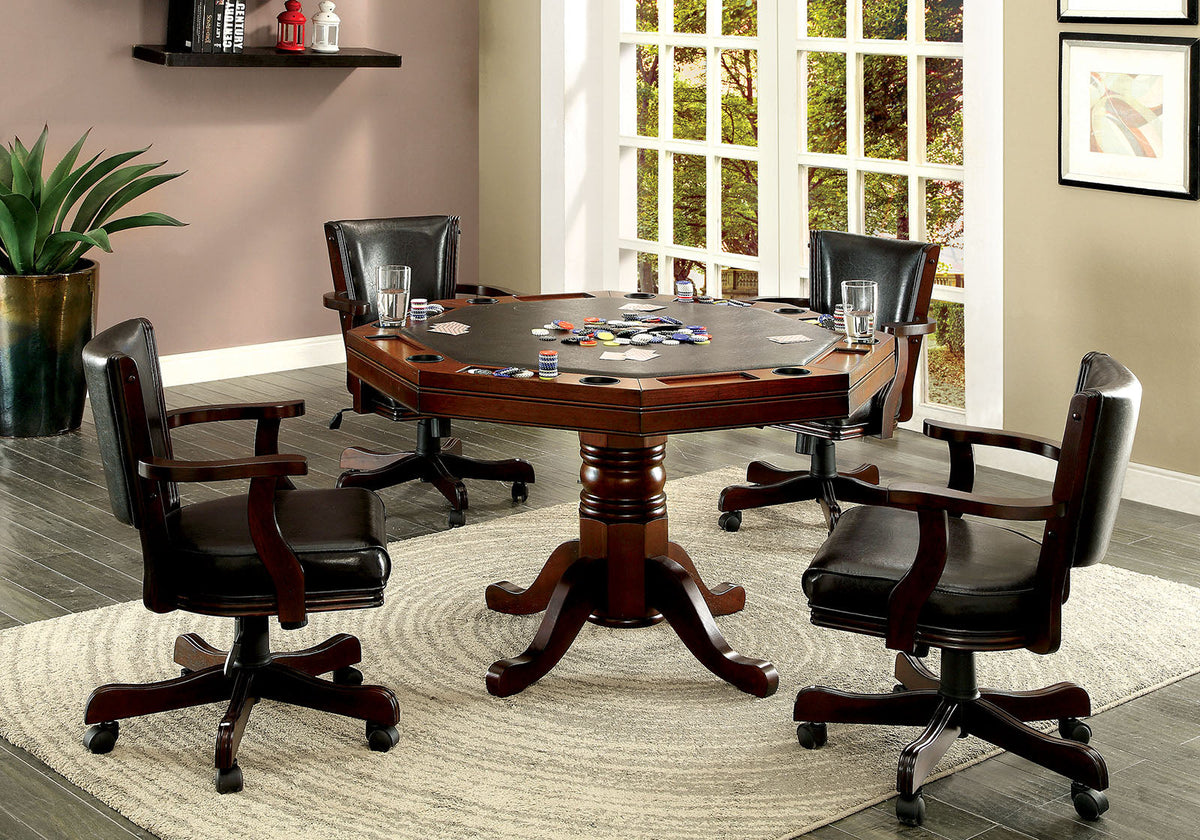 Rowan Cherry Game Table by Furniture of America at Eve Furniture