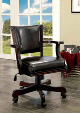 Rowan Cherry/Black 5-Piece Dining Room Set by Furniture of America at Eve Furniture