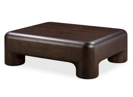 Rowan Coffee Table Dark Brown by Moe's Home at Eve Furniture