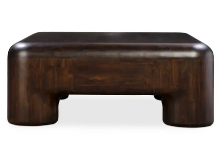 Rowan Coffee Table Dark Brown by Moe's Home at Eve Furniture