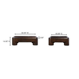 Rowan Dark Brown Coffee Table by Moe's Home at Eve Furniture