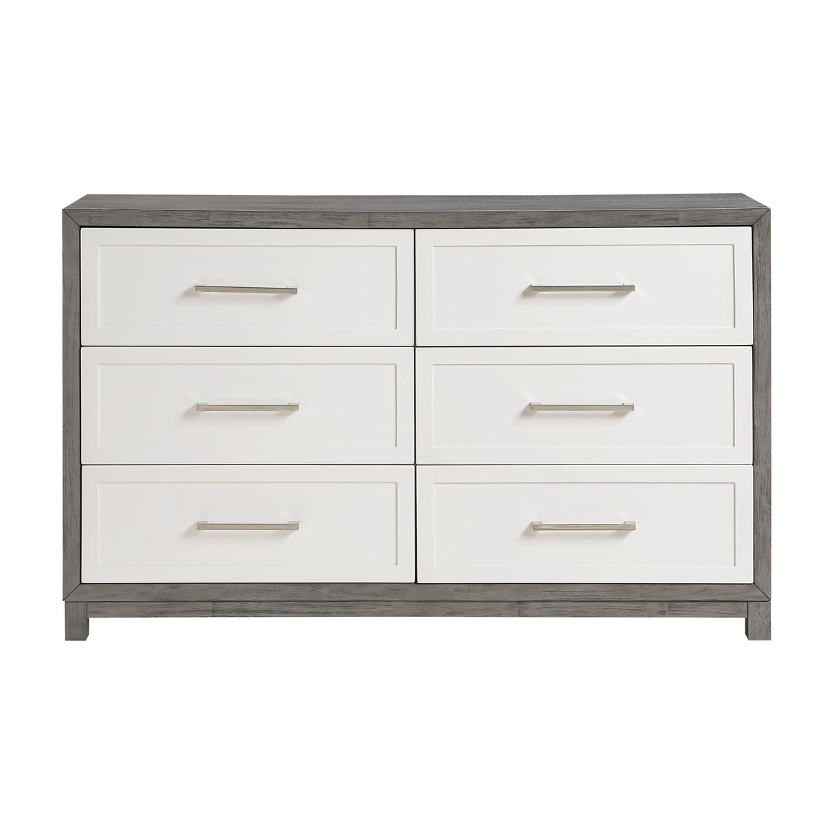 Rowan Ivory/Gray Youth Platform Bedroom Set with Footboard Storage by Homelegance at Eve Furniture