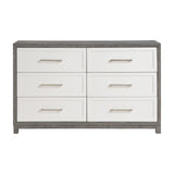 Rowan Ivory/Gray Youth Platform Bedroom Set with Footboard Storage by Homelegance at Eve Furniture