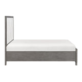 Rowan Ivory/Gray Youth Platform Bedroom Set with Footboard Storage by Homelegance at Eve Furniture