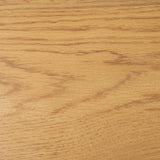 Rowan Light Brown Oak Wood Closed 4 Door Sideboard by Mercana at Eve Furniture