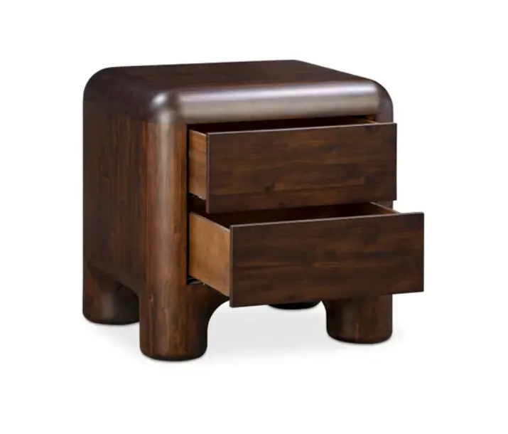 Rowan Nightstand Dark Brown by Moe's Home at Eve Furniture