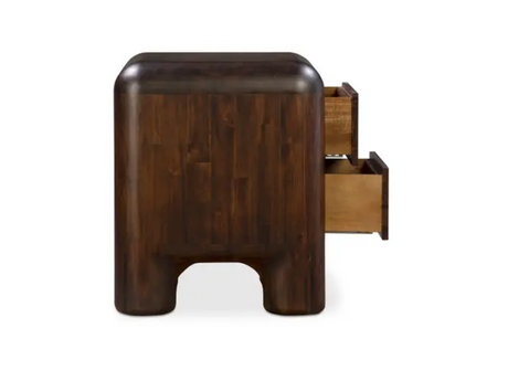 Rowan Nightstand Dark Brown by Moe's Home at Eve Furniture