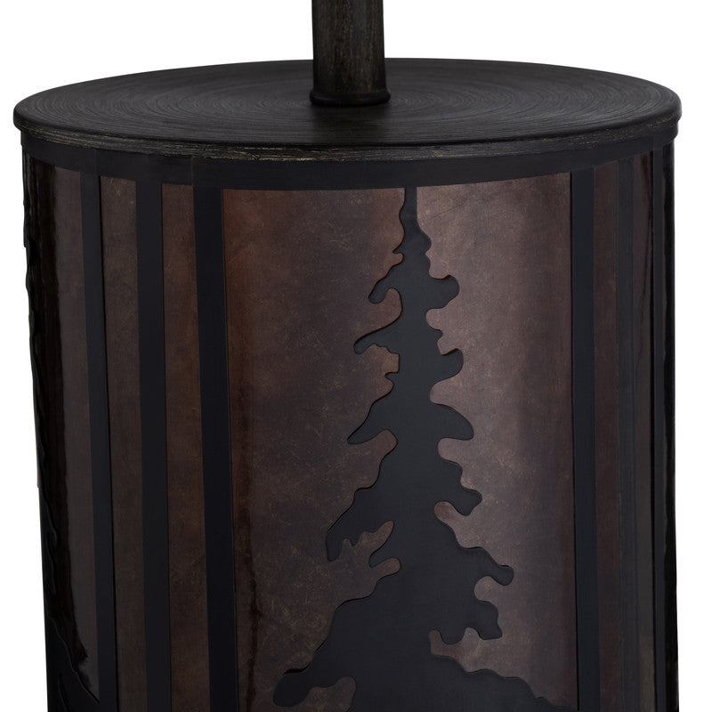 Rowan Oak Amber/Oatmeal Table Lamp by Crestview at Eve Furniture