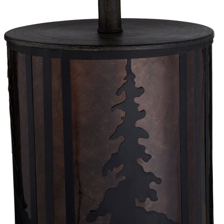 Rowan Oak Amber/Oatmeal Table Lamp by Crestview at Eve Furniture