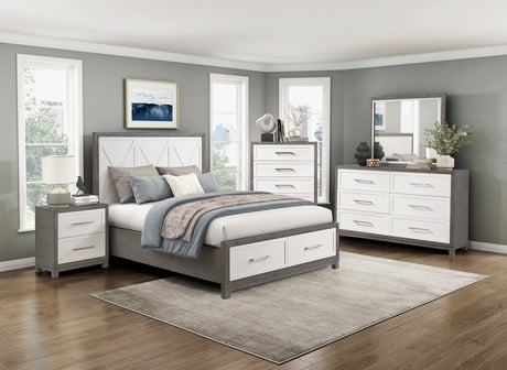 Rowan Two-tone Chest by Homelegance at Eve Furniture