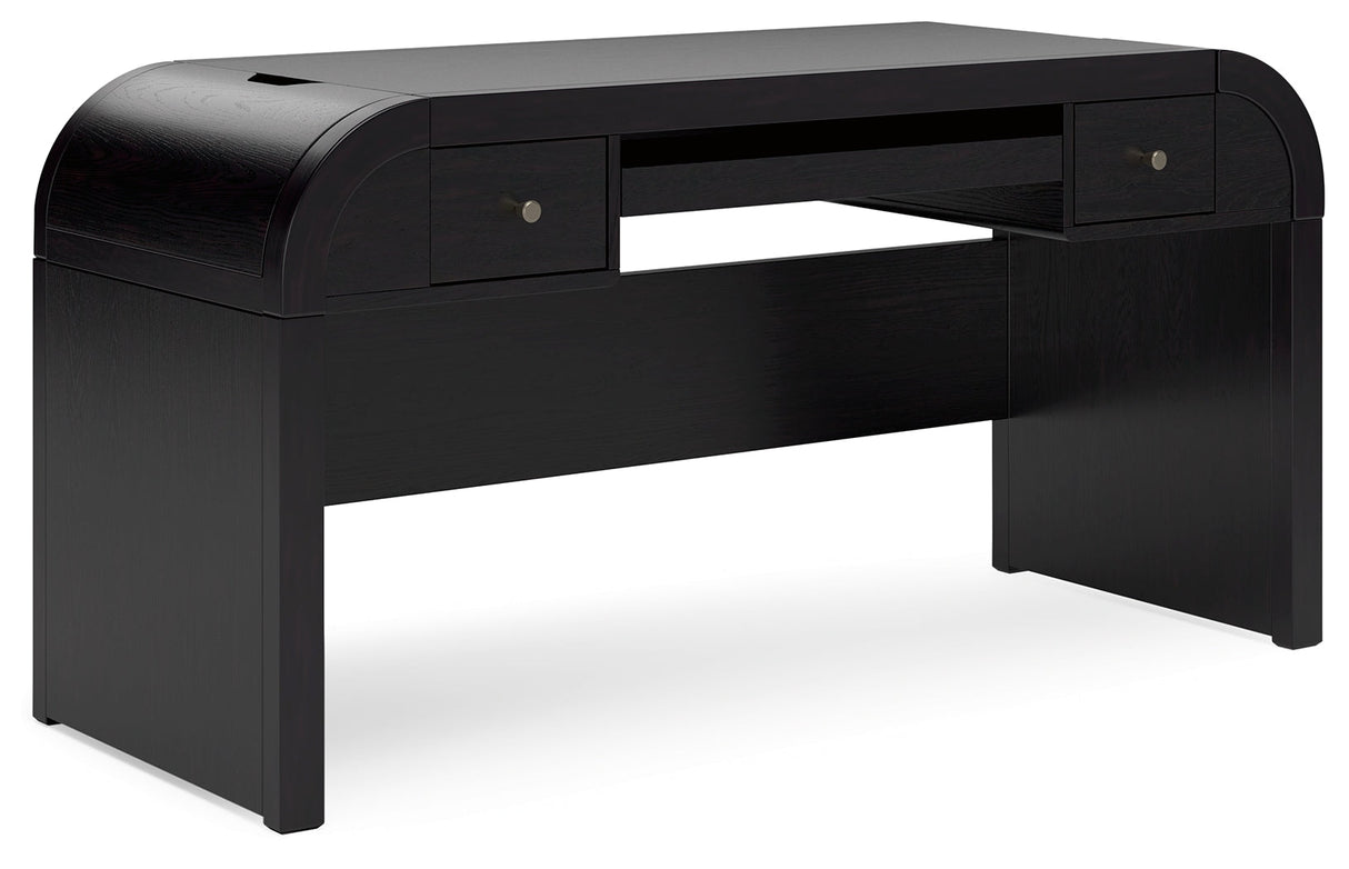 Rowanbeck Black 60" Home Office Desk