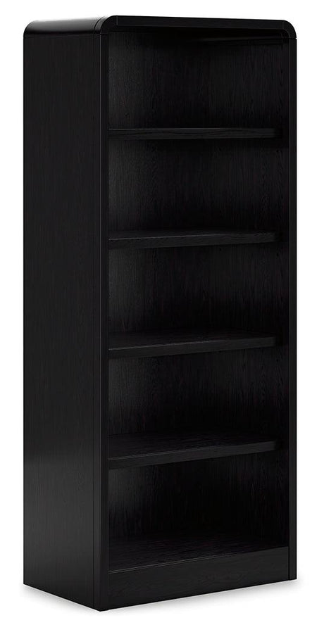 Rowanbeck Black 72" Bookcase by Ashley at Eve Furniture