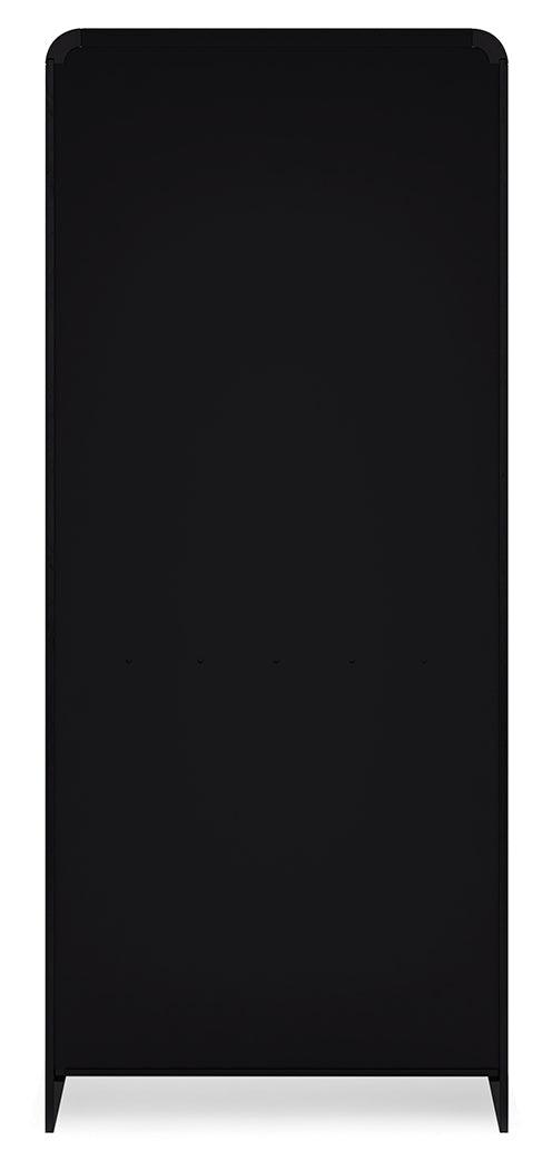 Rowanbeck Black 72" Bookcase by Ashley at Eve Furniture