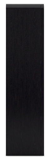 Rowanbeck Black 72" Bookcase by Ashley at Eve Furniture
