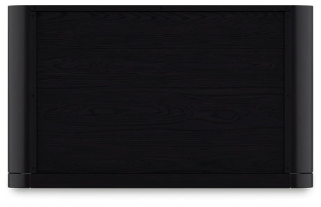 Rowanbeck Black 72" Bookcase by Ashley at Eve Furniture