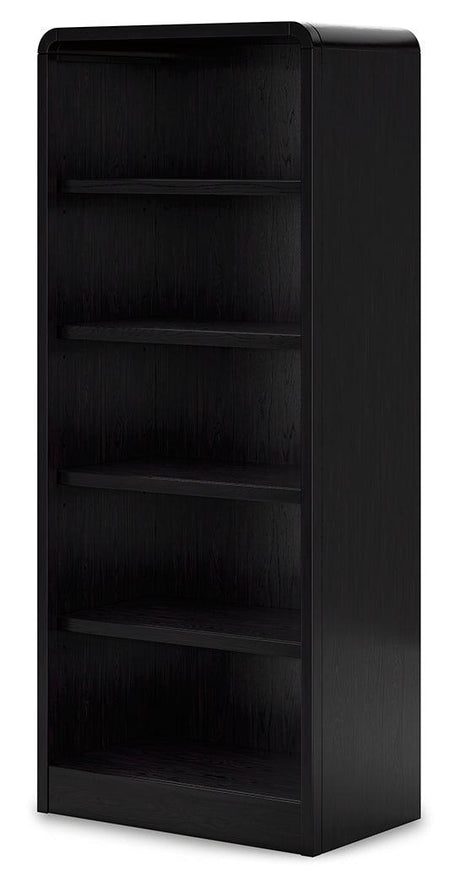 Rowanbeck Black 72" Bookcase by Ashley at Eve Furniture
