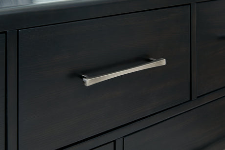 Rowanbeck Black Chest of Drawers by Ashley at Eve Furniture