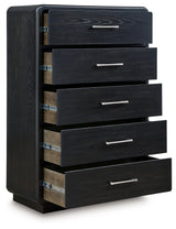 Rowanbeck Black Chest of Drawers