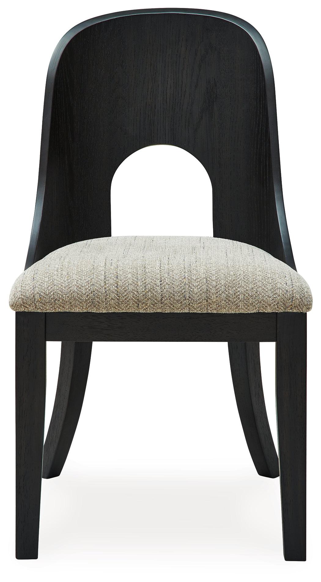 Rowanbeck Black Dining Chair, Set of 2 by Ashley at Eve Furniture