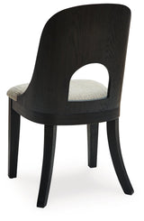 Rowanbeck Black Dining Chair, Set of 2 by Ashley at Eve Furniture