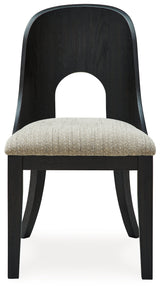 Rowanbeck Black Dining Chair, Set of 2