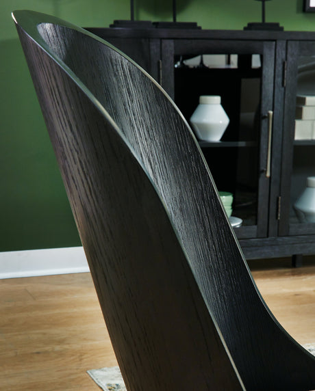 Rowanbeck Black Dining Room Set by Ashley at Eve Furniture