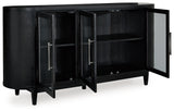Rowanbeck Black Dining Server by Ashley at Eve Furniture