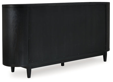 Rowanbeck Black Dining Server by Ashley at Eve Furniture